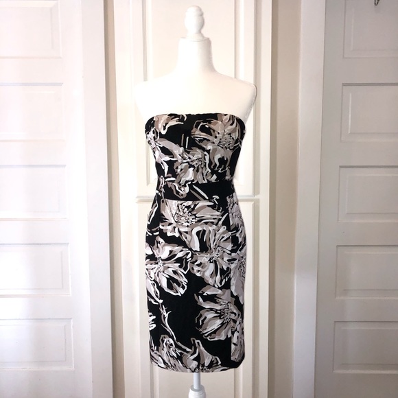Banana Republic Floral Strapless Dress - Picture 1 of 8